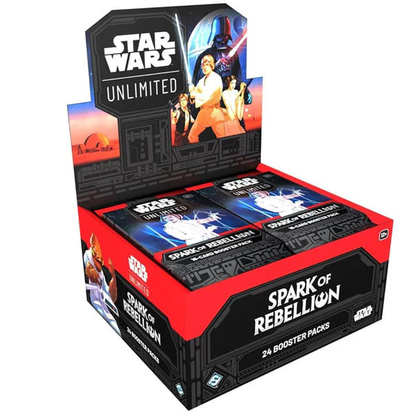 Star Wars™: Unlimited – Spark of Rebellion Booster Box Display (24 Booster Packs)