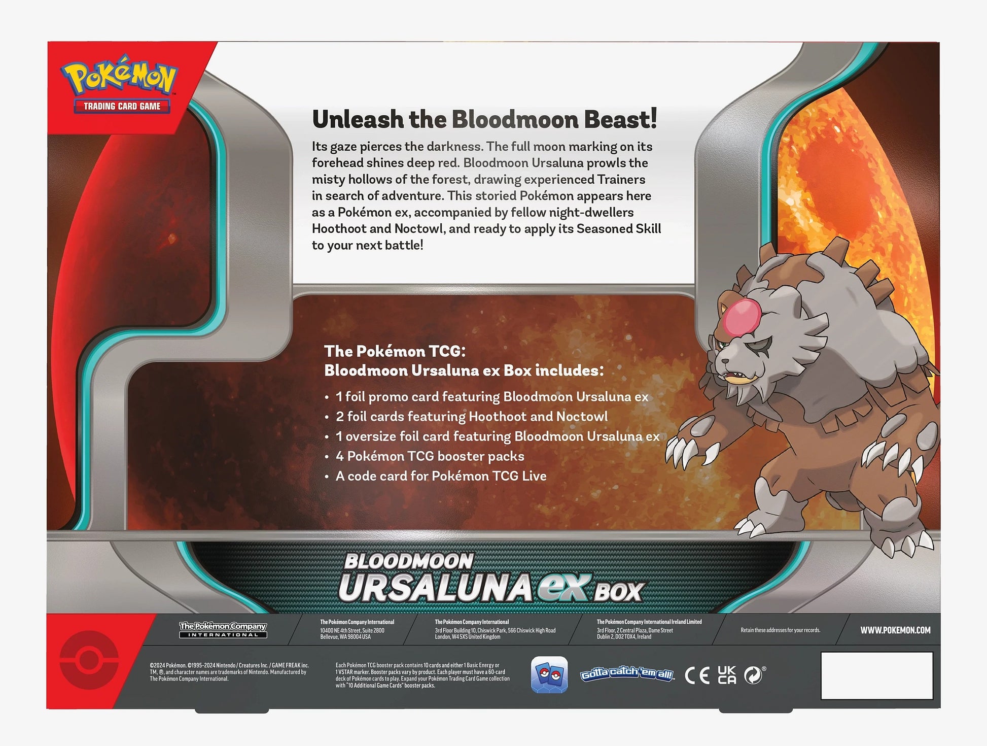 Pokémon TCG: Bloodmoon Ursaluna EX Box